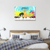 Piano Speler Meisje Bat Mitzvah Aanmelden Board Canvas Afdruk (Insitu (Slaapkamer))