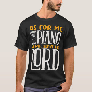 Piano speler Muzikant Piano Muziekinstrument T-shirt