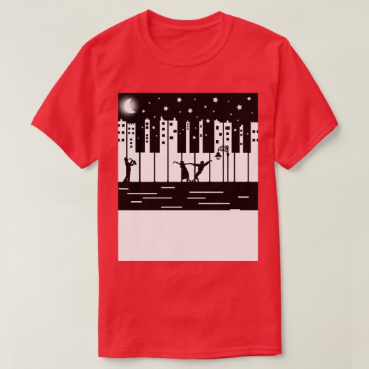 Piano Stad 1 T-shirt (Design voorkant)