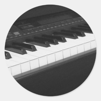Piano-Sticker Ronde Sticker