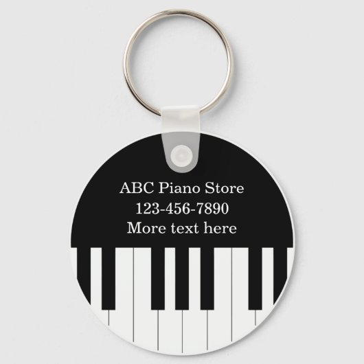 Piano Store Custom Business Sleutelhangers (Voorkant)