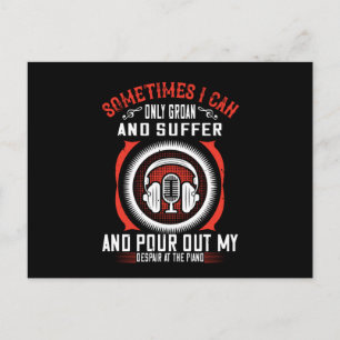 Piano - stort mijn wanhoop uit op de piano briefkaart