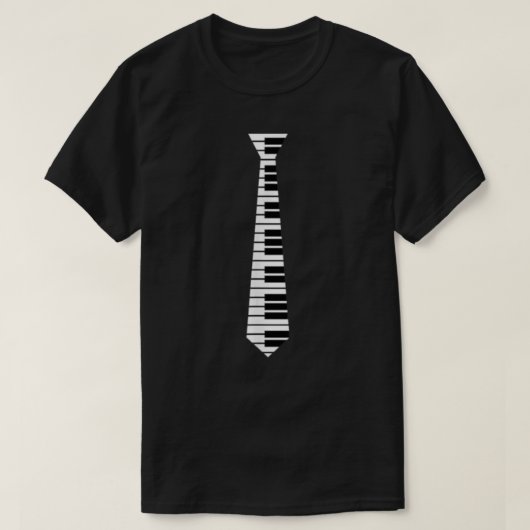 Piano Stropdas T-shirt (Design voorkant)