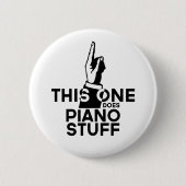 Piano Stuff - Funny Piano Music Ronde Button 5,7 Cm (Voorkant)