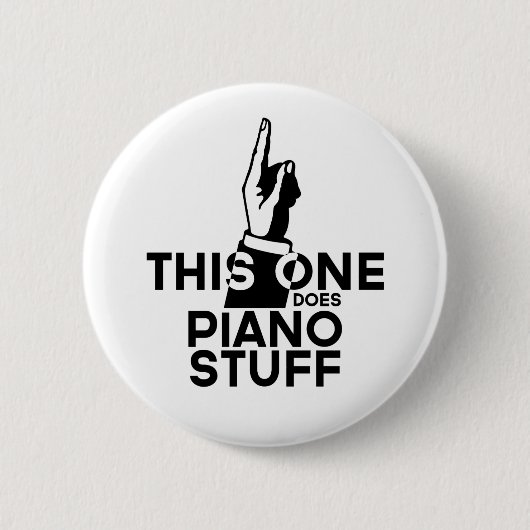 Piano Stuff - Funny Piano Music Ronde Button 5,7 Cm (Voorkant)
