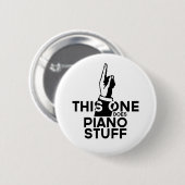 Piano Stuff - Funny Piano Music Ronde Button 5,7 Cm (Voorkant /achterkant)
