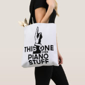 Piano Stuff - Funny Piano Music Tote Bag (Dichtbij)