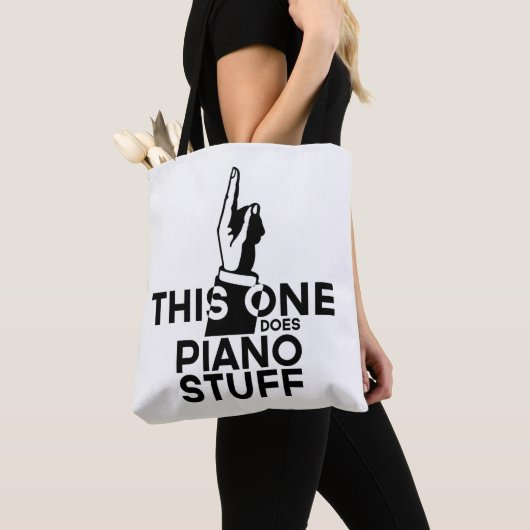 Piano Stuff - Funny Piano Music Tote Bag (Dichtbij)