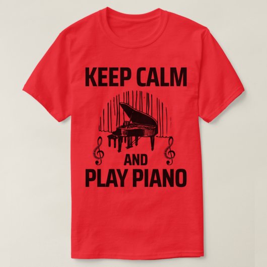 piano t-shirt (Design voorkant)
