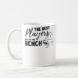 Piano T-shirt De Beste Spelers Zitten Op De Bank T Koffiemok