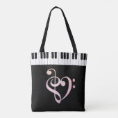 Piano-Tas Tote Bag (Achterkant)