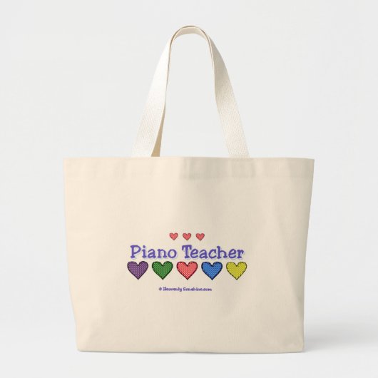 Piano Teacher GH Grote Tote Bag (Voorkant)