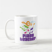 Piano Teacher Gift Koffiemok (Links)