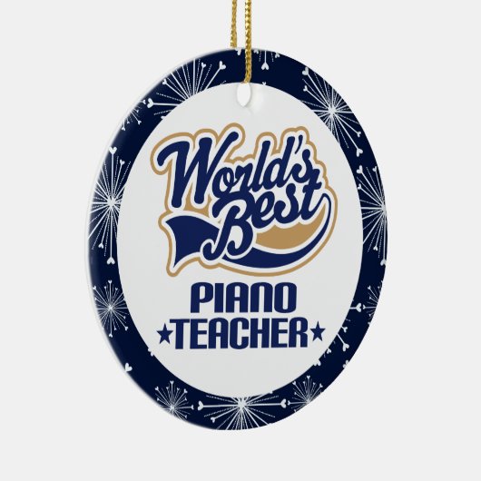 Piano Teacher Gift Ornament (Rechts)