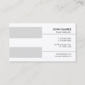 Piano Teacher Music Lessons Instruction Luxe Visitekaartje (Voorkant)