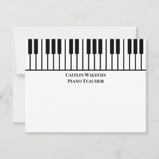 Piano Teacher Personal Stationery Notitiekaartje