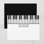 Piano Teacher Personal Stationery Notitiekaartje (Voorkant / Achterkant)