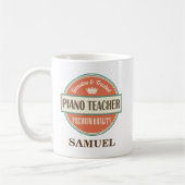Piano Teacher Personalized Kantoor Mok Gift (Links)