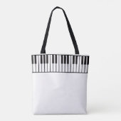 Piano Teacher Personalized Tote Bag (Achterkant)