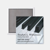 Piano Teacher Promotional Magnet (Voorkant / Achterkant)
