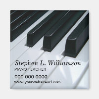 Piano Teacher Promotional Magnet
