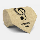 Piano Teacher Retirement Gift Personalized Stropdas (Opgerold)