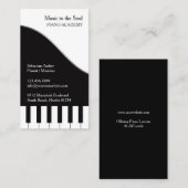 Piano Teacher Visitekaartje (Voorkant / Achterkant)
