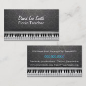 Piano Teacher Visitekaartje (Voorkant / Achterkant)
