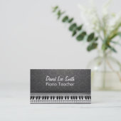 Piano Teacher Visitekaartje (Staand voorkant)