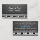 Piano Teacher Visitekaartje (Voorkant / Achterkant)