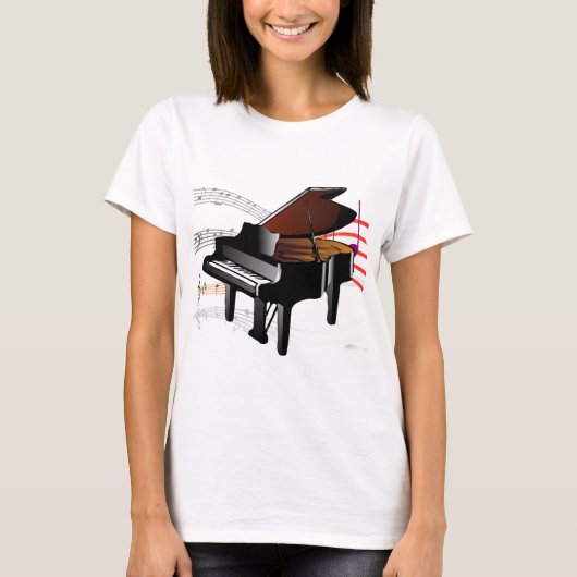 Piano Tee shirt (Voorkant)