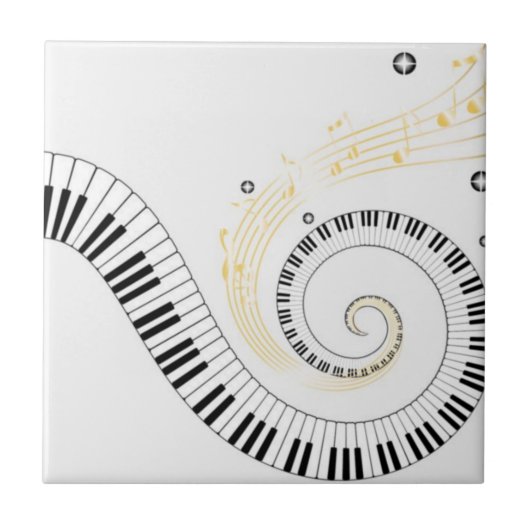 Piano Tegeltje (Voorkant)