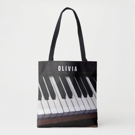 Piano Thema Geschenk Tote Bag (Voorkant)