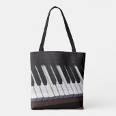 Piano Thema Geschenk Tote Bag (Achterkant)