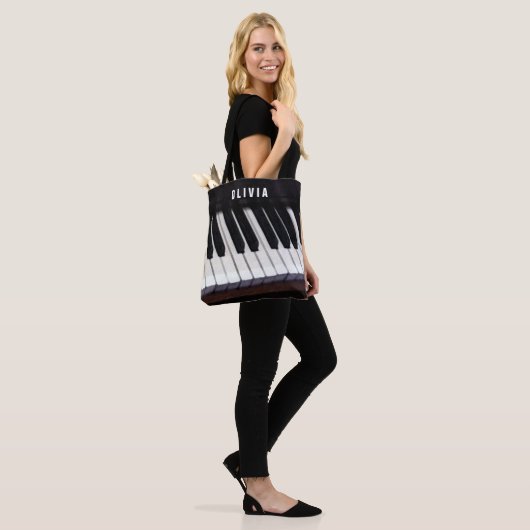 Piano Theme Gift Tote Bag (Op model)