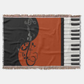 Piano Throw Blanket Deken (Voorkant)