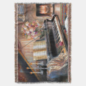 Piano Thuis Gooi Deken (Voorkant Verticaal)