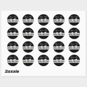 Piano Toets Recital Ronde Sticker (Vel)