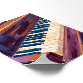 Piano Toetsen Pianist Schilderij Poster (Hoek)