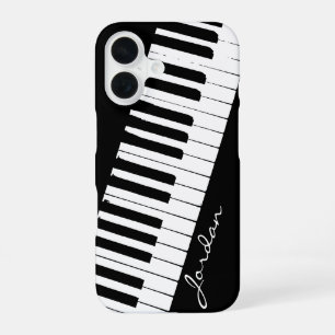 Piano Toetsen Schuin Aanpasbaar iPhone 16 Hoesje
