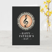 Piano Toetsen Vaderdag Kaart (Gele Bloem)