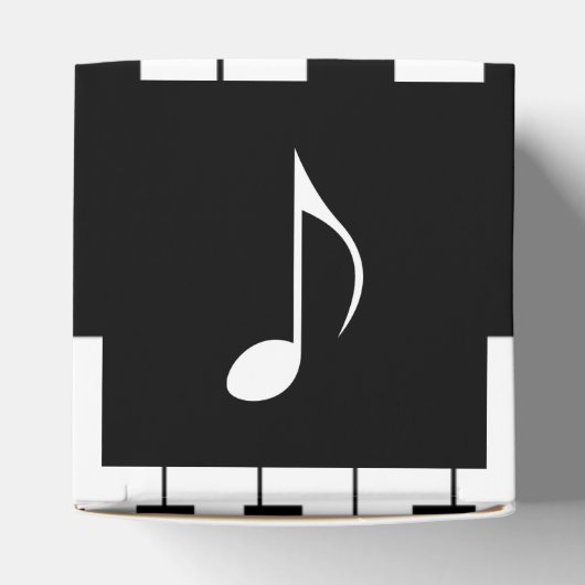 Piano Toetsen Zwart & Wit Feest Bedankdoosjes (Bovenkant)