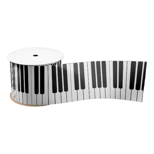 Piano-toetsenbord 3 inch satijnen lint (Spoel)