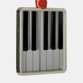 Piano-toetsenbord, aangepast kerstversiering metalen ornament (Rechts)
