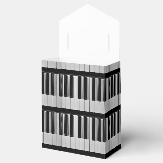 Piano Toetsenbord Aangepaste Favoriet Box Bedankdoosjes (Geopend)
