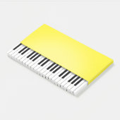Piano-toetsenbord Betrouwbare gele muziek Post-it® Notes (Schuin)