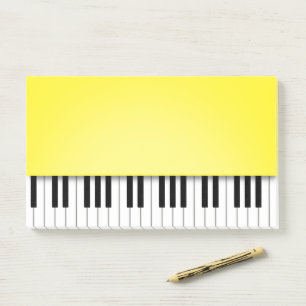 Piano-toetsenbord Betrouwbare gele muziek Post-it® Notes
