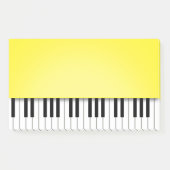 Piano-toetsenbord Betrouwbare gele muziek Post-it® Notes (Voorkant)