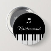 Piano Toetsenbord Bruiloft Button Bruidsmeisje (Voorkant /achterkant)