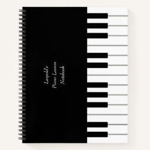 Piano Toetsenbord Elegant Gepersonaliseerd voor Mu Notitieboek
